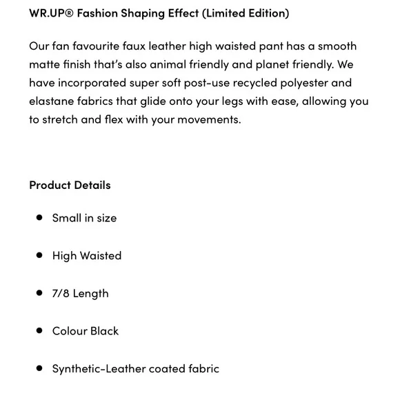 Faux leather Freddy pants